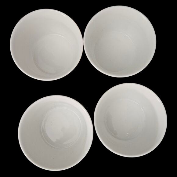 222 Fifth O’ Tannenbaum Red & Gold 4" Bowl Set of 4 Holiday China - Picture 6 of 6